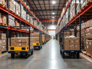 Самоходные тележки: умный транспорт внутри предприятия